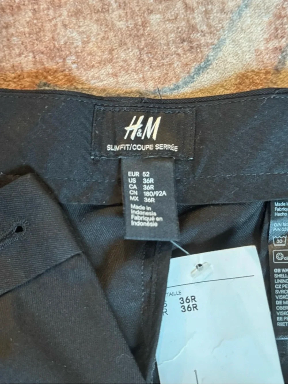 H&M Men’s Black Dress Trousers